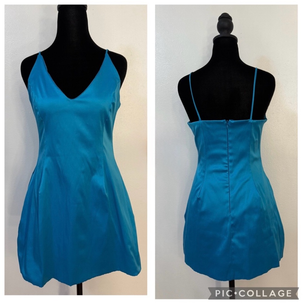 Vibrant Blue Spaghetti Strap Dress